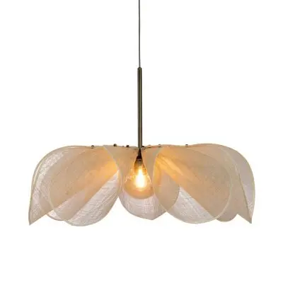 Taklampa Styrka 75 cm Beige/Antique Mässing