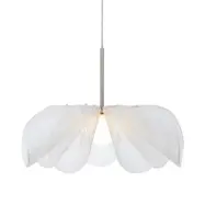 Taklampa Styrka 75 cm Vit/Satin Nickel