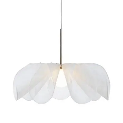 Taklampa Styrka 75 cm Vit/Satin Nickel