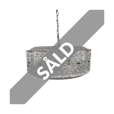 Taklampa Transparent Glas , 35 cm