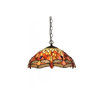 Taklampa Trollslända Ädelsten / Dragonfly 41cm