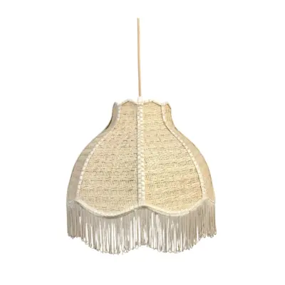 Taklampa Viola, beige textil