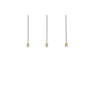 Tala - Linear Triple Taklampa Brass