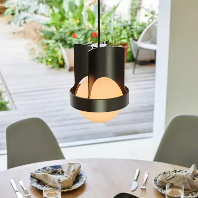 Tala - Loop Taklampa Single Large w/Sphere IV Dark Grey