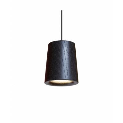Terence Woodgate - Solid Taklampa Cone Black Stained Oak