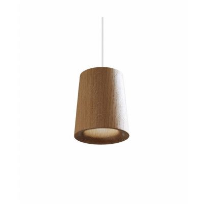 Terence Woodgate - Solid Taklampa Cone Natural Oak