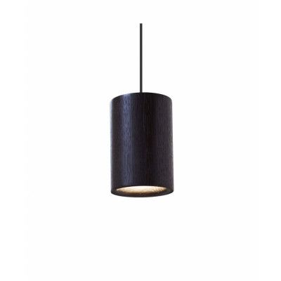 Solid Taklampa Cylinder Black Stained Oak - Terence Woodgate