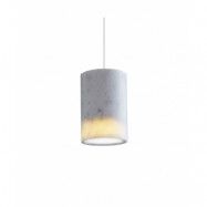 Terence Woodgate - Solid Taklampa Cylinder Carrara Marble