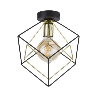 TK Alambre taklampa - guld och svart stål