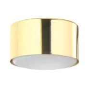 TK Dallas taklampa, rund - guldmetall