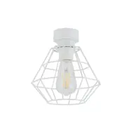 TK Diamant taklampa M - vit stål