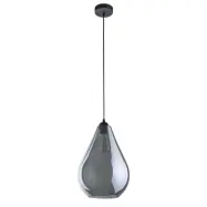 TK Fuente taklampa - grafitglas och svart metall