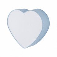 TK Heart barnlampa - blått tyg och vit plast/metall