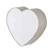 TK Heart barnlampa - jute och vit plast/metall