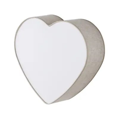 TK Heart barnlampa - jute och vit plast/metall