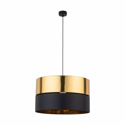 TK Hilton taklampa - guldmetall och svart tyg