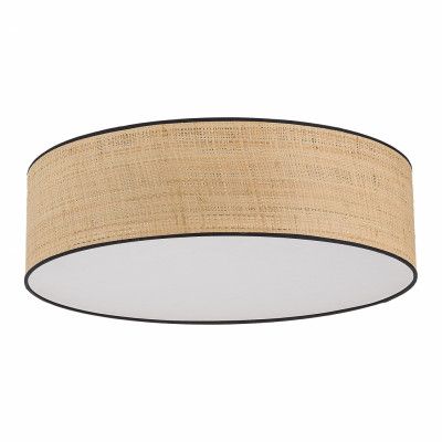 TK Liberia taklampa 600 - naturlig rotting och vit metall