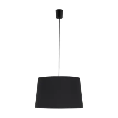 TK Maja taklampa - svart tyg och svart plast