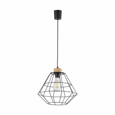 TK Rafael taklampa - svart metall och trä