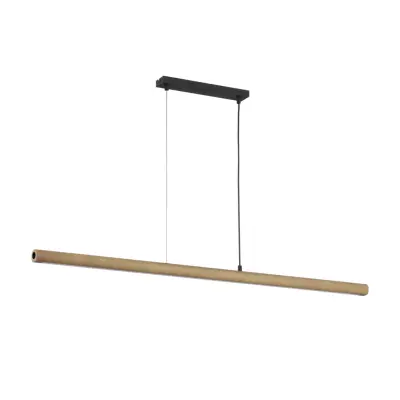 TK Rollo LED taklampa 960 - naturligt trä och svart metall