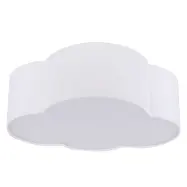 TK Sky barnlampa, Mini - vitt tyg och vit plast