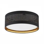 TK Tago taklampa 450 - svart tyg och guldmetall