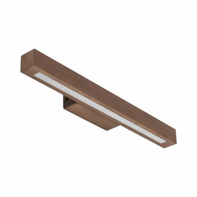 TK Teo LED taklampa - valnötsfärgat trä och svart metall