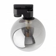 TK Tracer taklampa - grafitglas och svart metall