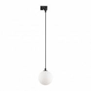 TK Tracer taklampa - vitt glas och svart metall