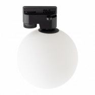 TK Tracer taklampa - vitt glas och svart metall