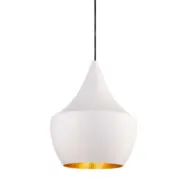 Tom Dixon - Beat Fat LED Taklampa Glossy White/Brass-