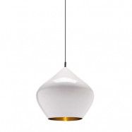Tom Dixon - Beat Stout LED Taklampa Glossy White/Brass-