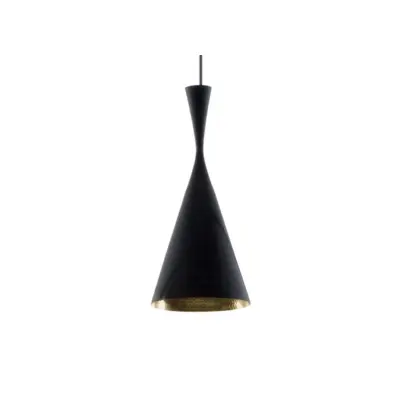 Tom Dixon - Beat Tall LED Taklampa Matt Black/Brass
