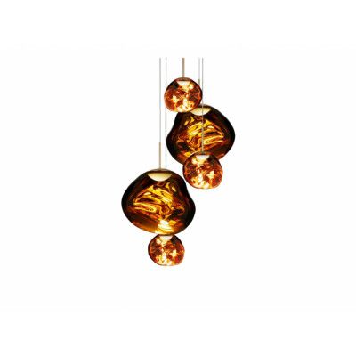 Tom Dixon - Melt Round LED Taklampa Large Gold