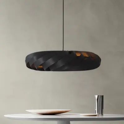 TR5 Taklampa Ø80 Birch Black Tom Rossau - Vardagsrum - Trä