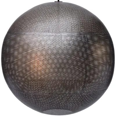 TRADEMARK LIVING Moonlight rund taklampa - järn med klarlack