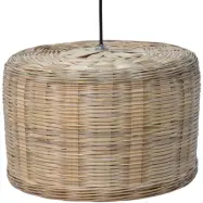 TRADEMARK LIVING rund taklampa - naturf&auml;rgad bambu