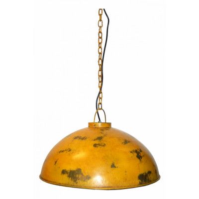 TRADEMARK LIVING taklampa - slitet gult järn