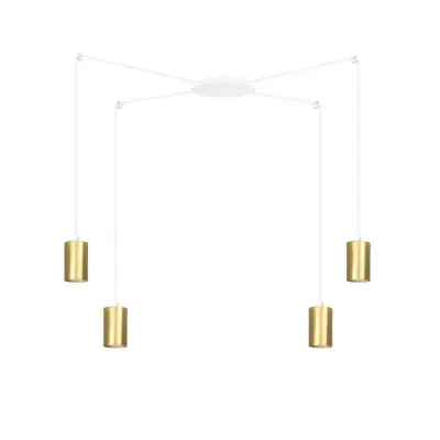 TRAKER 4 Taklampa, Vit/Guld