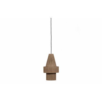 TRÄ EXKLUSIVT Pepe taklampa, rund - naturligt rep