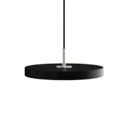 UMAGE - Asteria Taklampa Mini Black/Steel Top