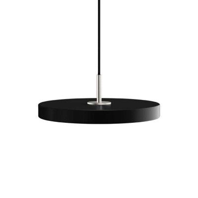 UMAGE - Asteria Taklampa Mini Black/Steel Top