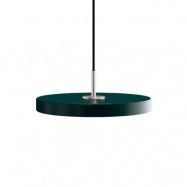 UMAGE - Asteria Taklampa Mini Forest Green/Steel Top