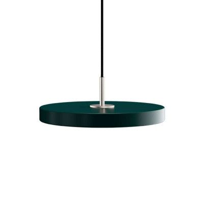 UMAGE - Asteria Taklampa Mini Forest Green/Steel Top