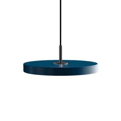 UMAGE - Asteria Taklampa Mini Petrol Blue/Black Top
