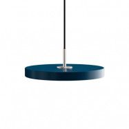 UMAGE - Asteria Taklampa Mini Petrol Blue/Steel Top