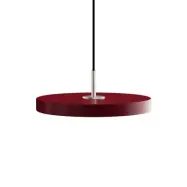 UMAGE - Asteria Taklampa Mini Ruby Red/Steel Top