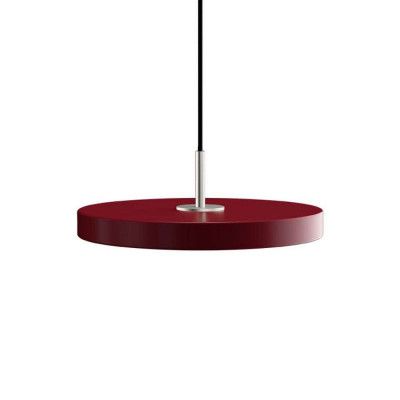 UMAGE - Asteria Taklampa Mini Ruby Red/Steel Top