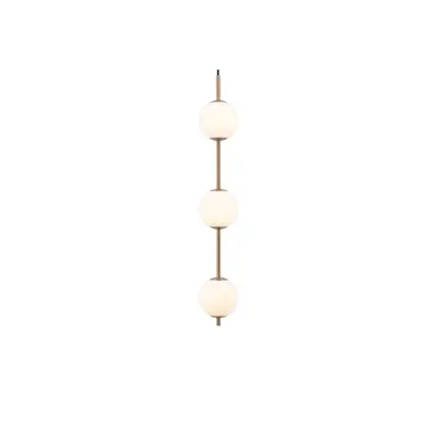 UMAGE - Audrey 3 Taklampa Brass/White Opal