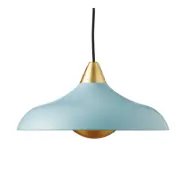 Urban Wide Pendant , Matt Mineral Blue